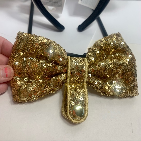 NWT. Disney Park Icons Ear Headband with Removable gold sequin Bow. - Picture 9 of 12
